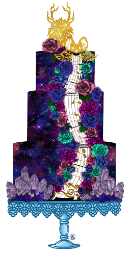 OWNED! (Galaxy Wedding cake)